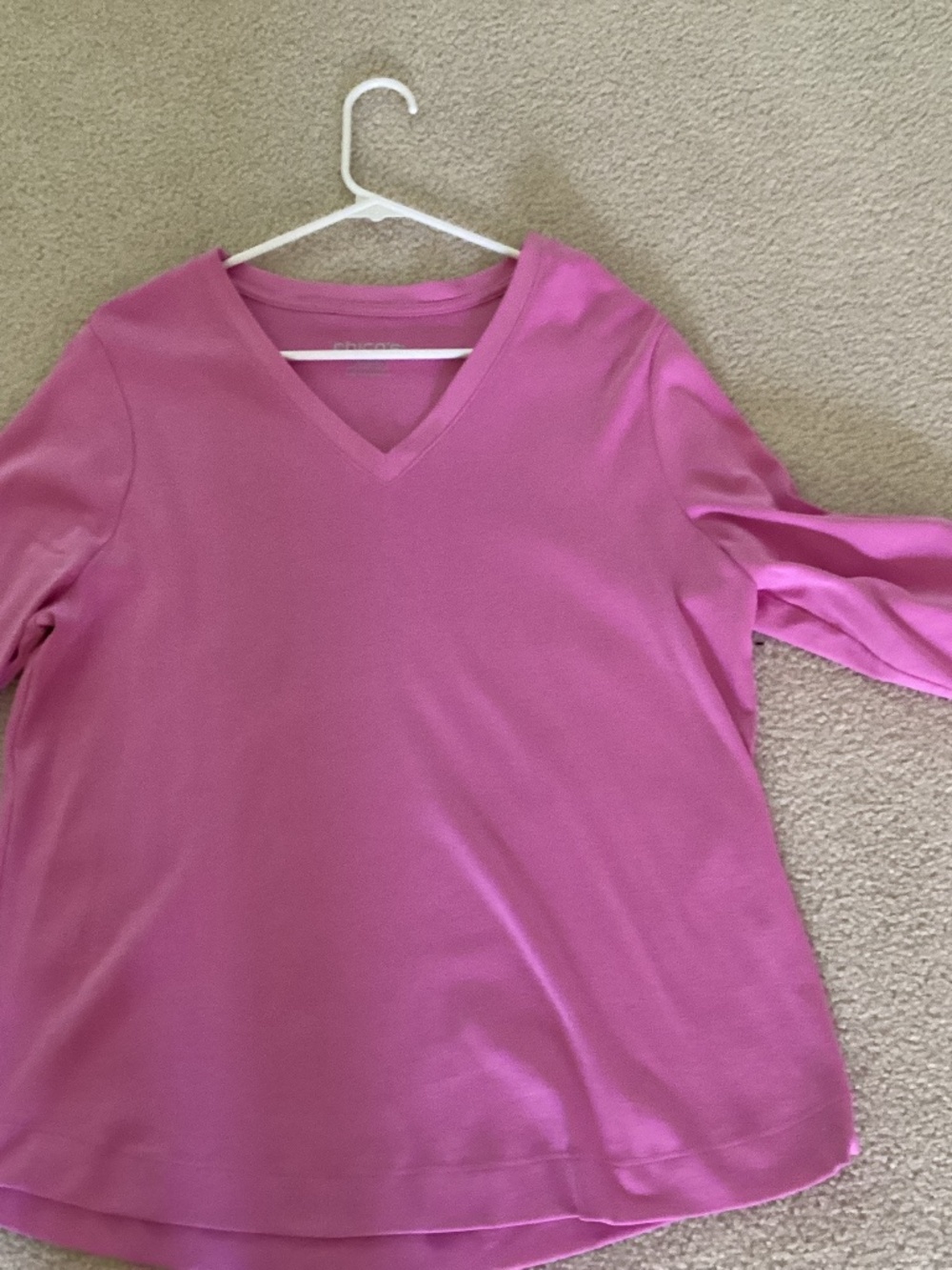 Chicos pink-lavender color top 3